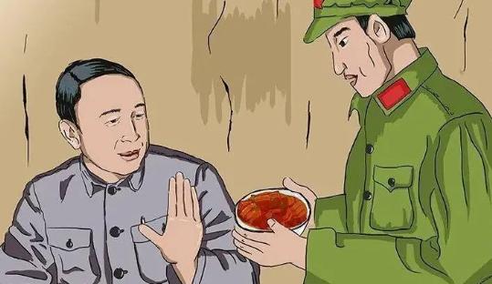 一天，钱学森的专职秘书给他端来一碗红烧肉，钱学森生气地说：“哪来的肉？端走。”