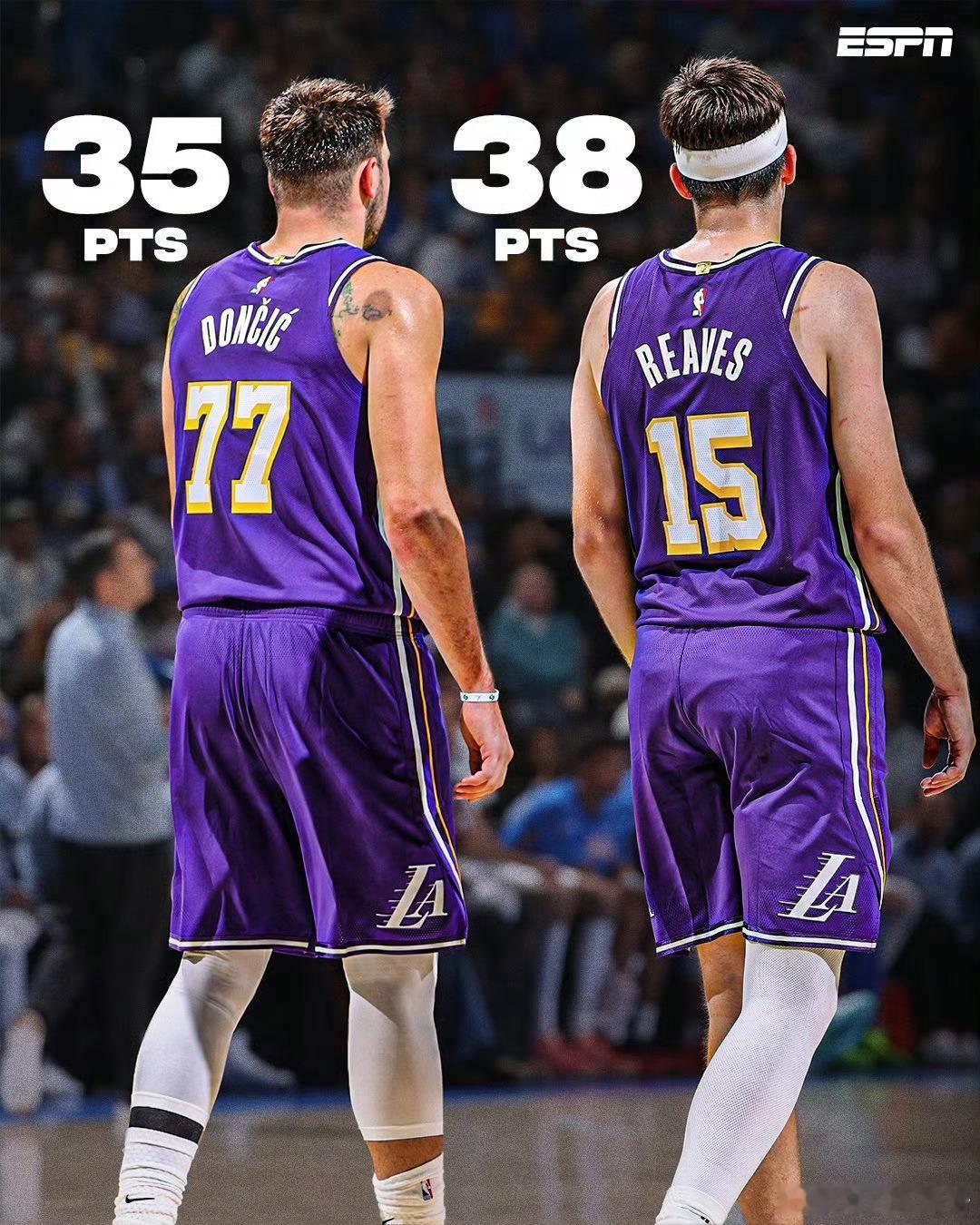 今天的里夫斯什么水平？——全场出战41分钟——15投12中，三分球8中6——爆砍