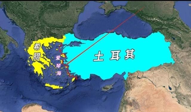土耳其78.36平方公里，希腊13.2平方公里，土耳其面积是希腊的六倍。土耳其人
