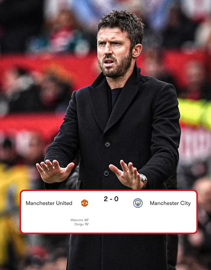 这就很有意思了，换帅后的曼联，竟然2:0轻取同城死敌曼城，拿下了一场酣畅淋漓