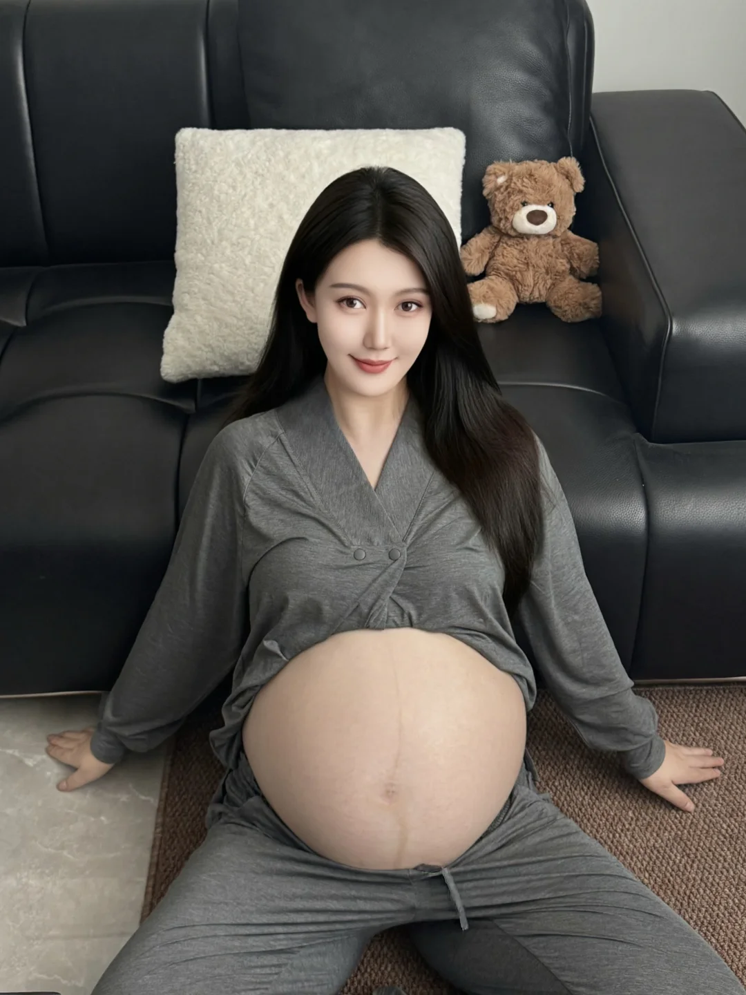孕33w🤰这套月子服真的长在审美上