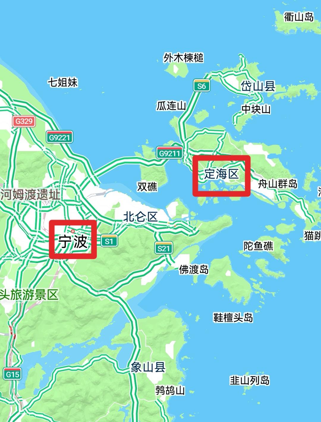 定海和宁波，名字完美对仗。定海是舟山的市辖区，以前整个舟山都曾经叫过定海。宁波是