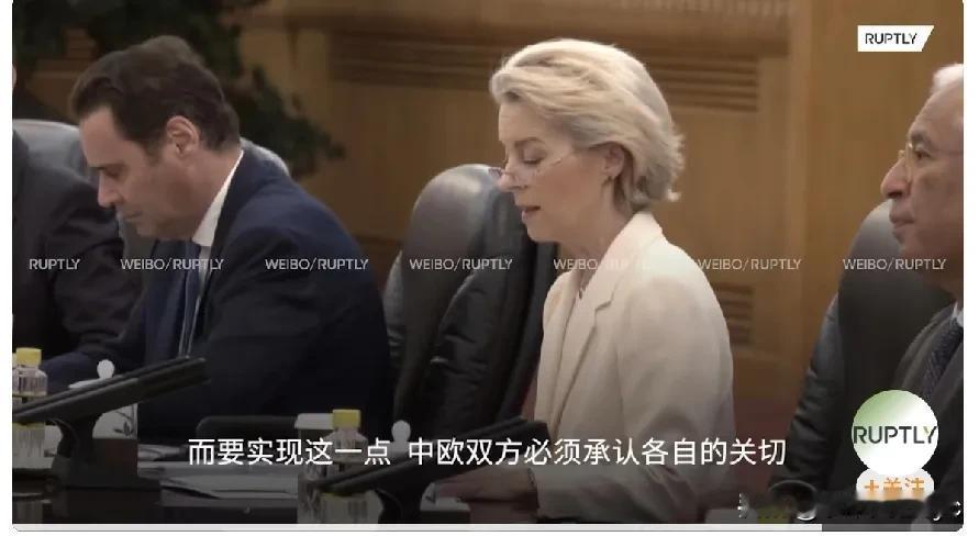 中欧峰会，欧盟委员会主席冯德莱恩呼吁中国利用其对俄罗斯的影响力，敦促俄罗斯尊重《