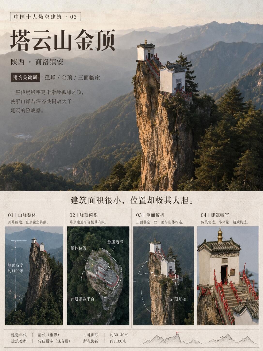 不止悬空寺，中国古代十大悬空建筑。古人到底是怎么把房子建上去的？