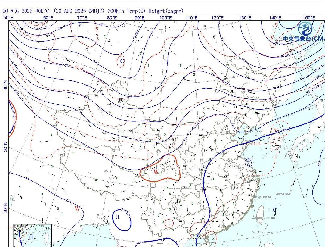 从今天最新的天气实况图来看，今天副热带高压主要影响的是河南、安徽、江西等等虽然