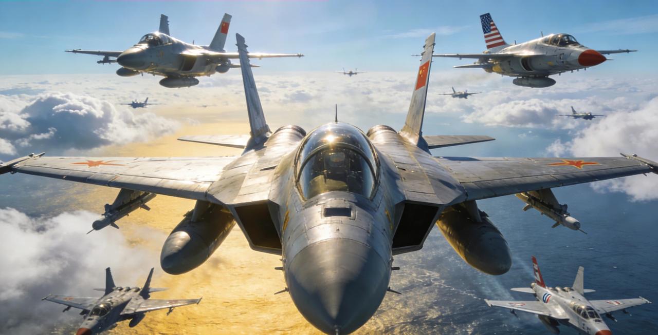  中美战机黄海对峙谁敢给F-16下的命令近期，中美战机在黄海上空再