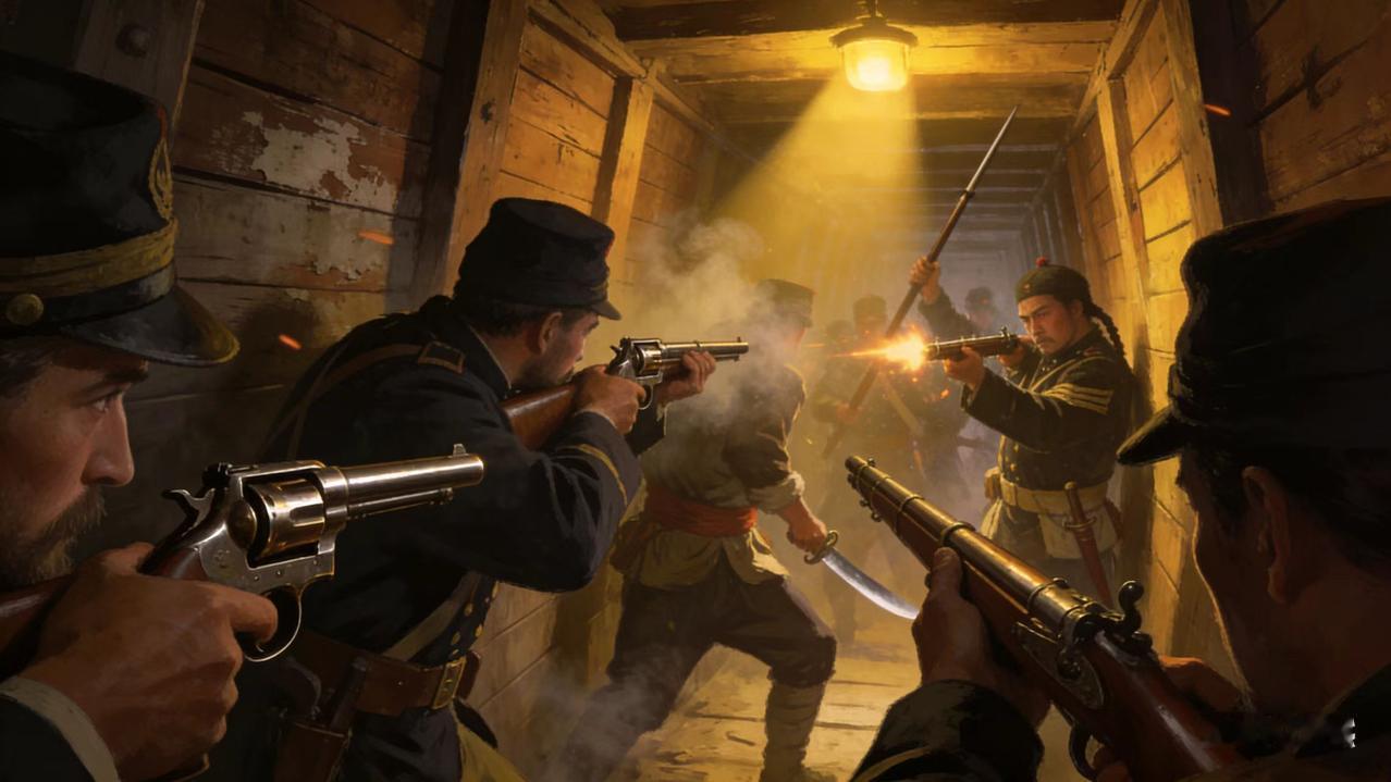 2500名清军满蒙汉各军与2000名英法联军近距离血拼，结果，英法联军拿出了博蒙