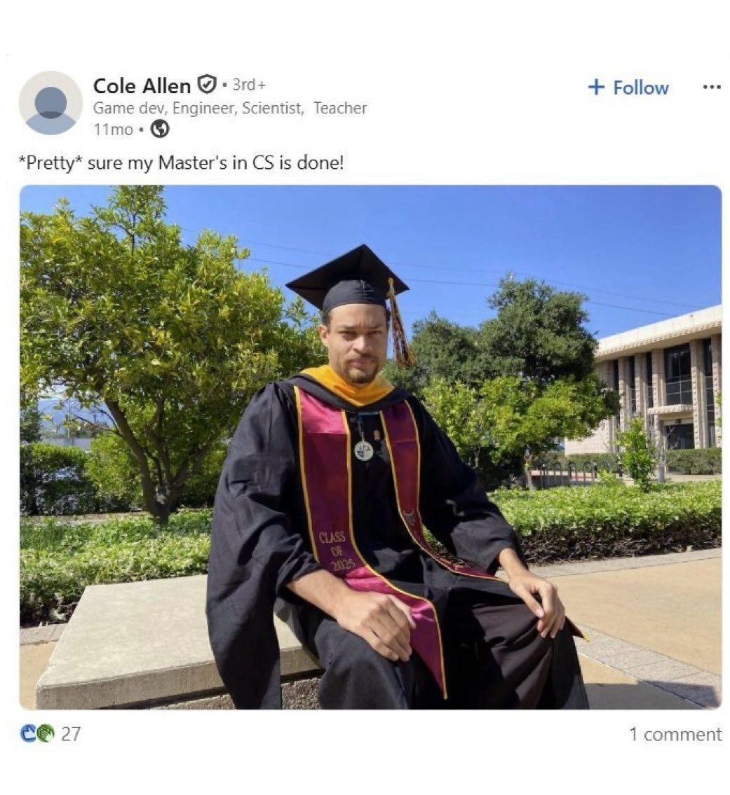 枪手身份(已查明)，艾伦，31岁，美国南加州洛杉矶托伦斯市，兼职教师(考试培训)