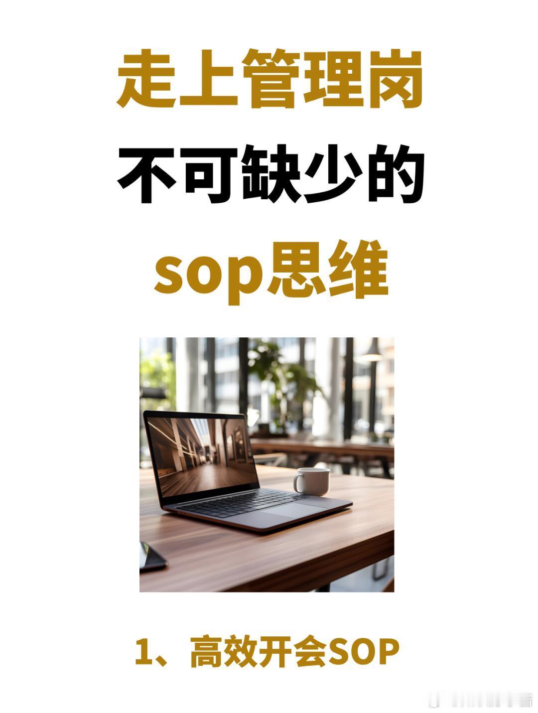 职场生存法则职场技巧走上管理岗不可缺少的SOP思维❗️❗️一套清晰、实用的SO