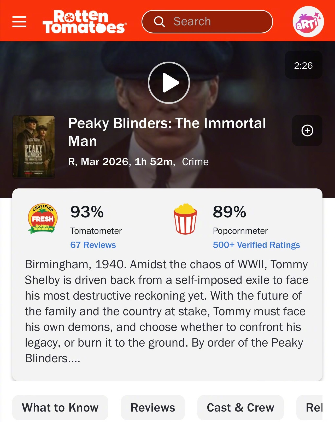 网飞R级新片、奥斯卡影帝基里安·墨菲主演的影版《浴血黑帮：不朽传奇》将于今天下午