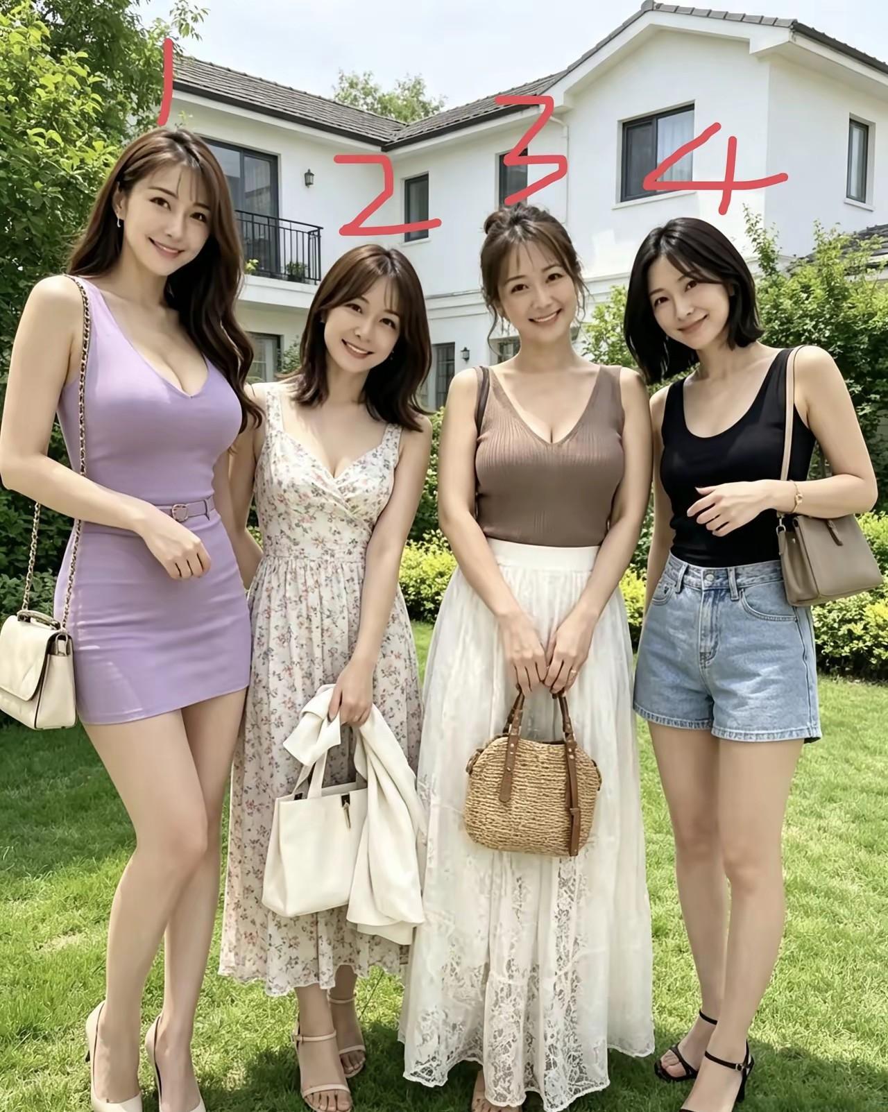 我愿意和3号做同学，愿意和4号做闺蜜，你看怎么样？