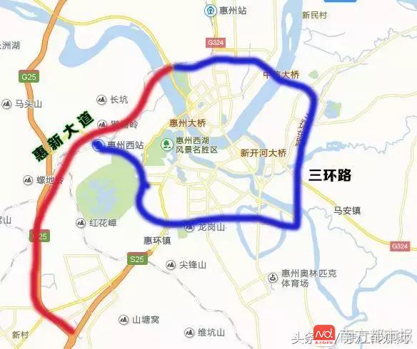 路通财通 第三东江大桥,隆生大桥,仲恺大道,惠新大道…… 惠州市政