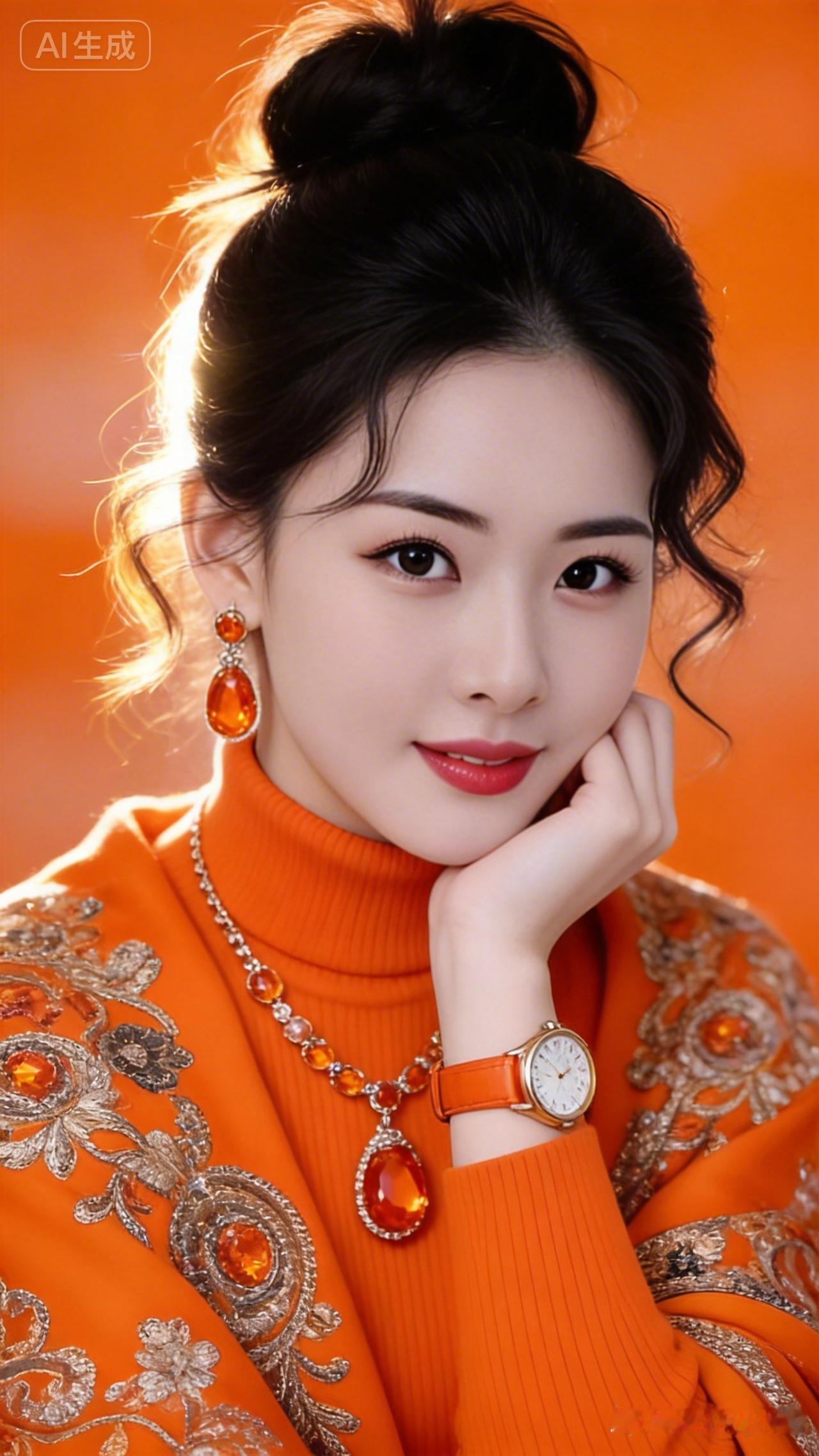 优雅橙装，闪耀珠宝，时尚穿搭指南！
