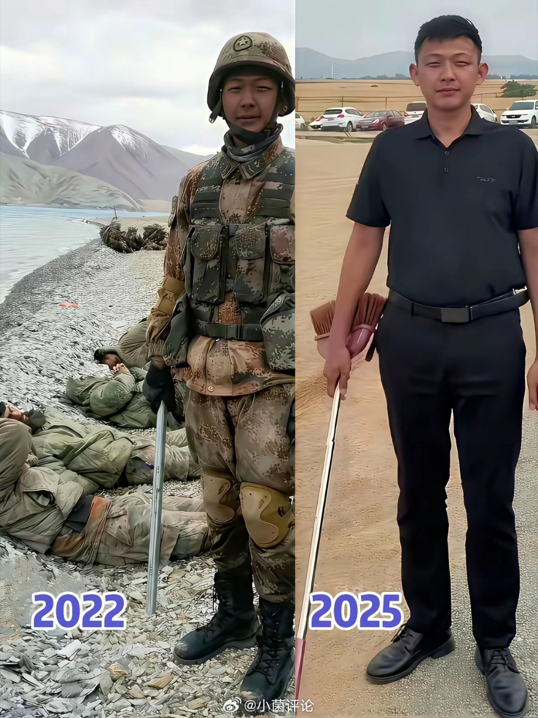 上过战场的人就是不一样，哪怕退伍了，身上还是有杀气