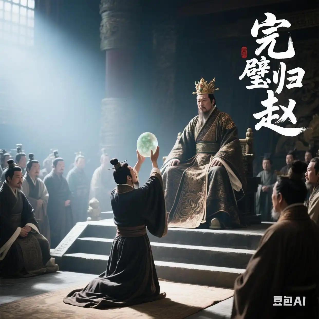 战国时，秦王假意以十五城换赵国无价之宝和氏璧，赵王左右为难。蔺相如赴秦后，见秦王