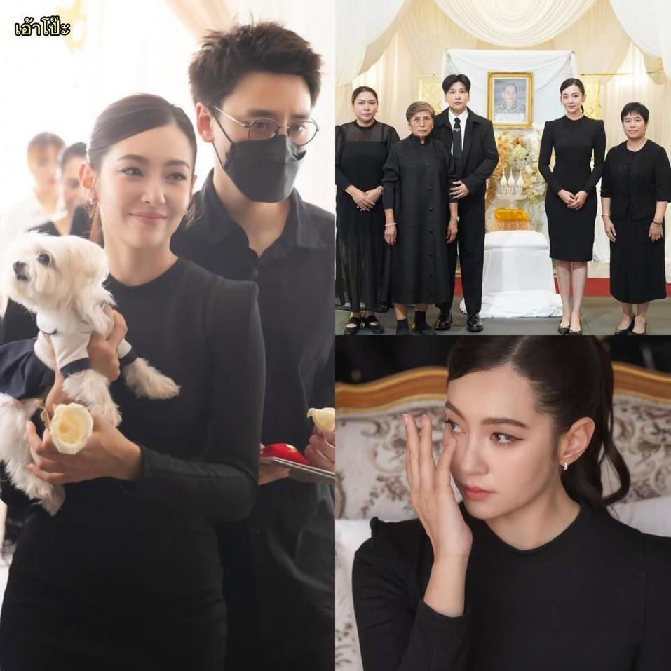 #泰国娱乐#【Bella与Hiso男友参加经纪人父亲葬礼】Bella与男友H