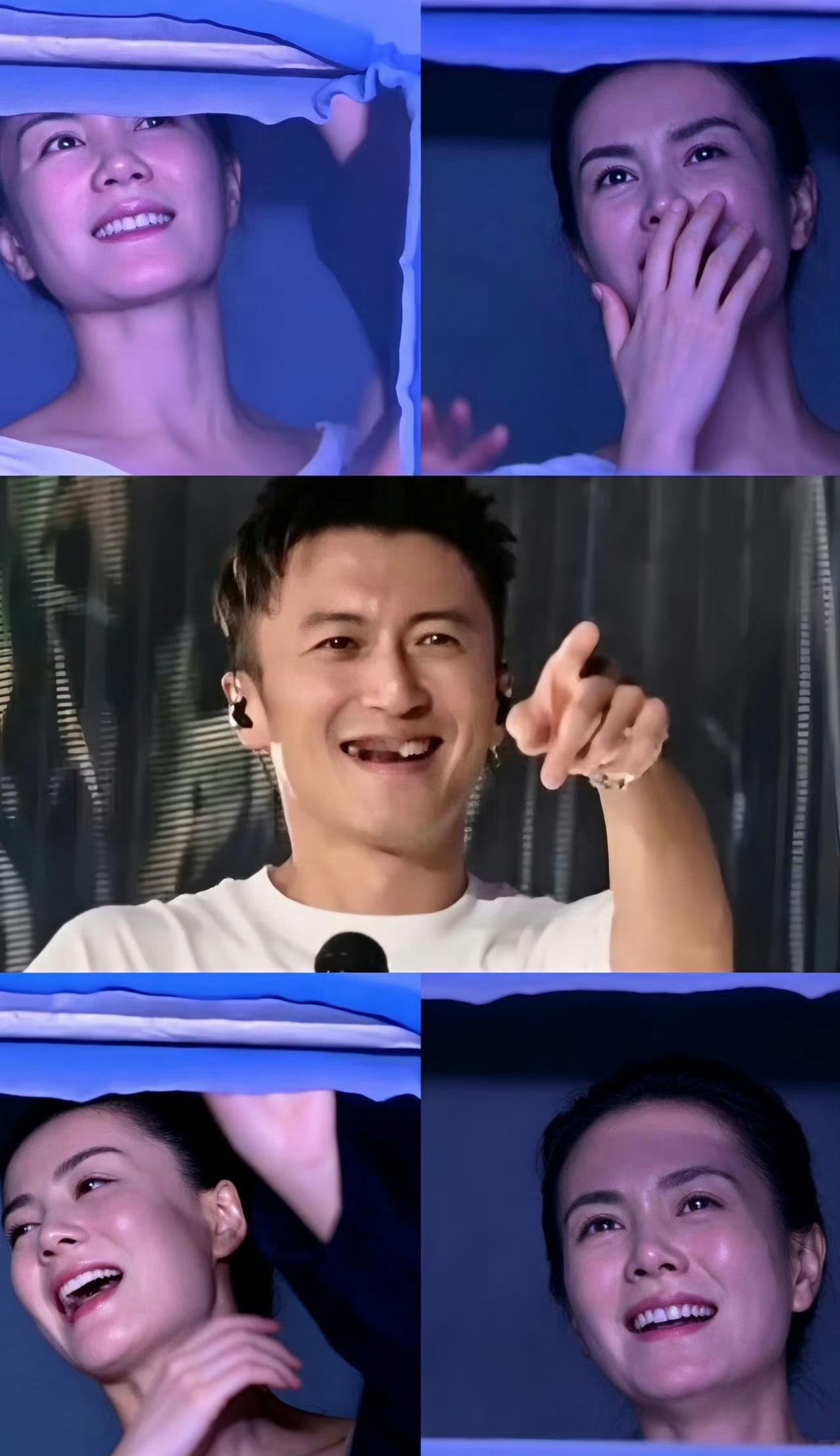 谢霆锋演唱会上真的是王菲啊，要是不说我还以为是车晓，或是俞飞鸿，太像了！谢霆锋