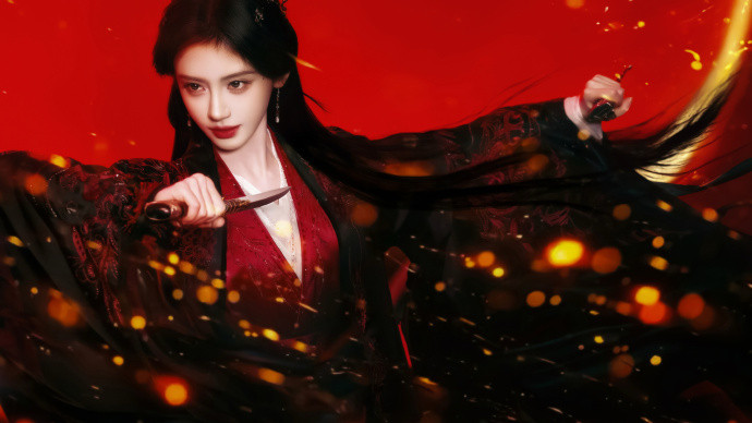 鞠婧祎红黑权谋大片鞠婧祎后面的手是谁的鞠婧祎红黑权谋大片太帅了，飒爽权谋大女主