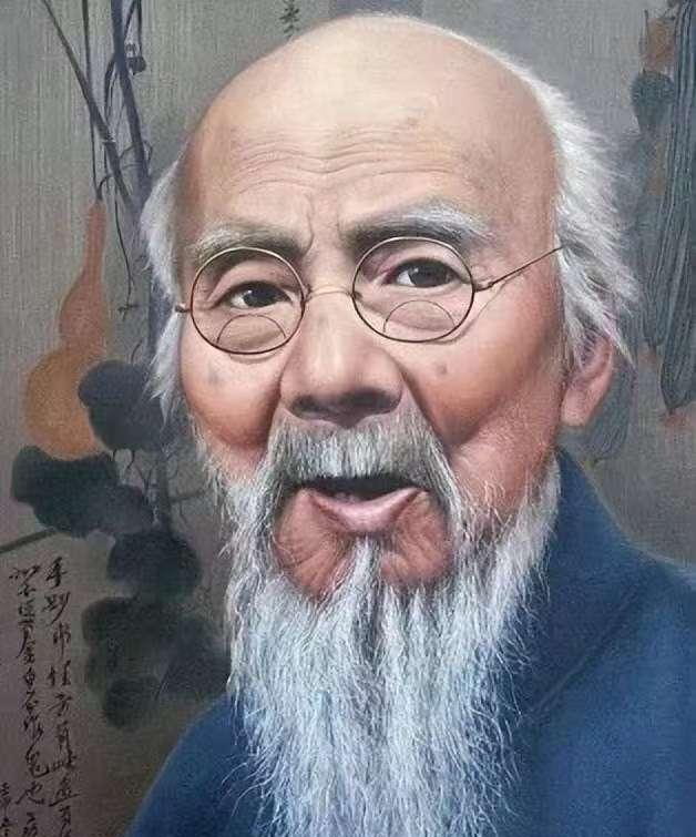 一天早晨，齐白石去买菜。他看到一小伙子的白菜好，便问：“白菜多少钱一颗？”小伙子