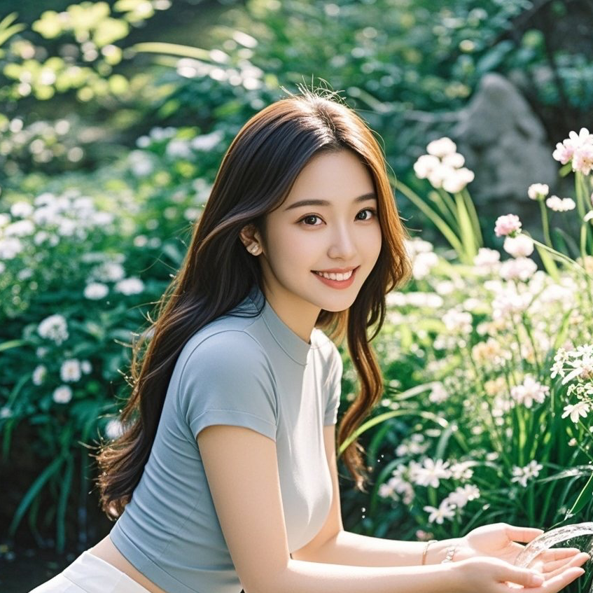五一假期最美邂逅你的曲线令溪水失色