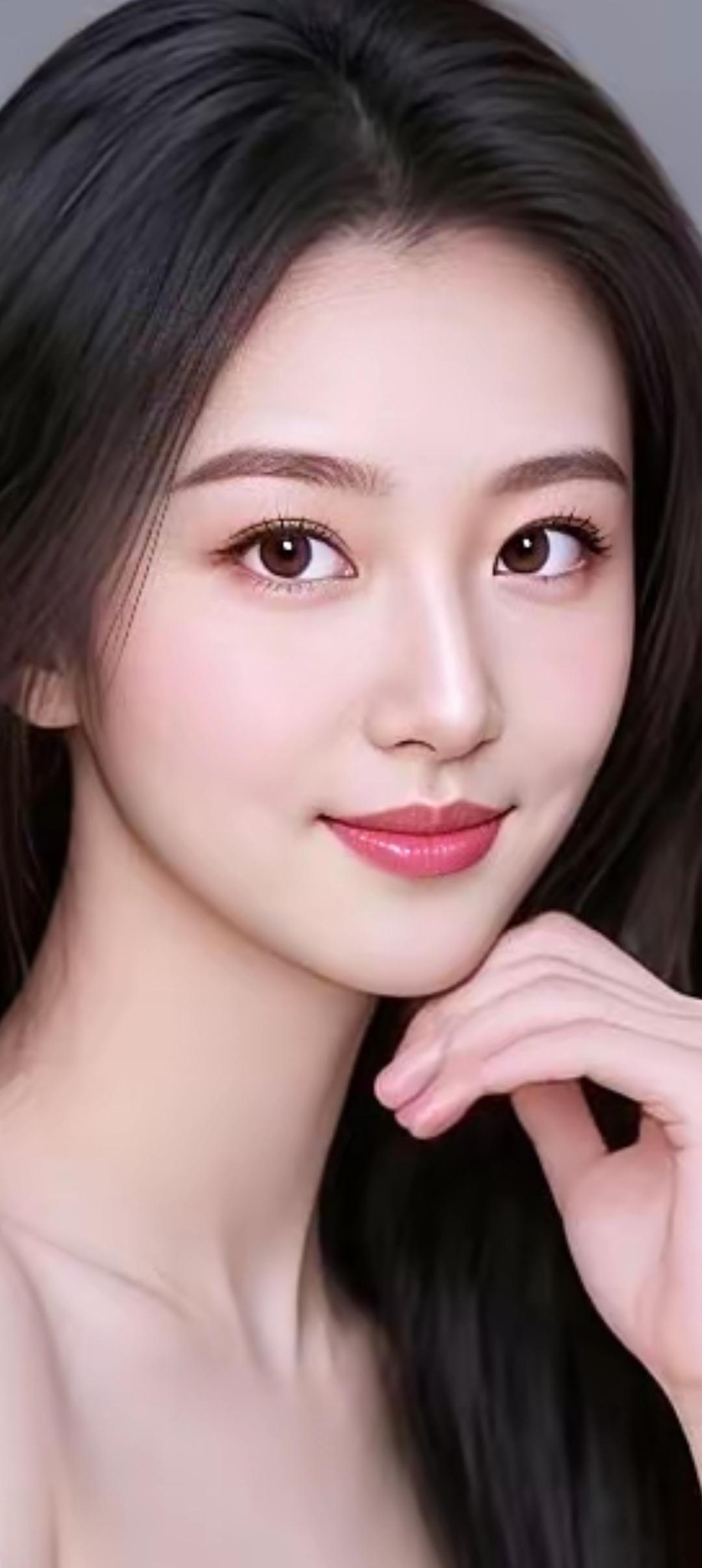 温柔甜美的少女，笑靥如花，散发着迷人的魅力！🌸💖