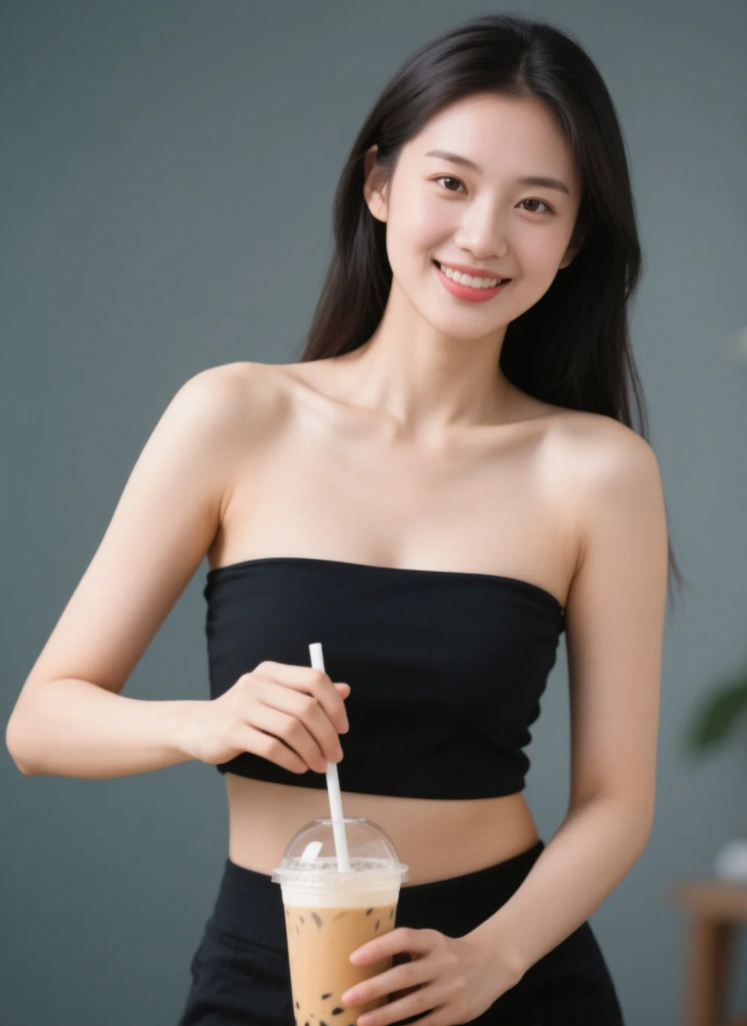 美女与奶茶，于氤氲香气中邂逅生活小确幸，你爱同款奶茶吗？