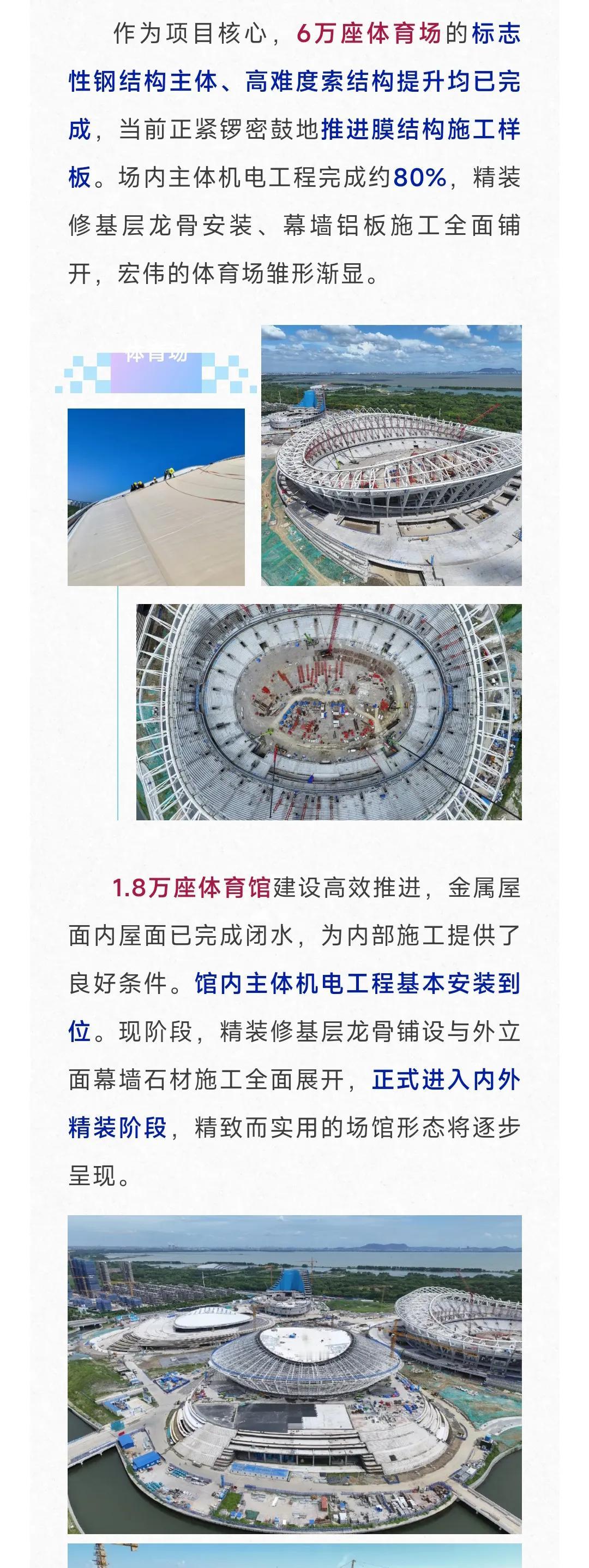 还是要恭喜无锡，奥体中心建设取得了明显的进展，其规模看起来比常州奥体中心、徐州奥