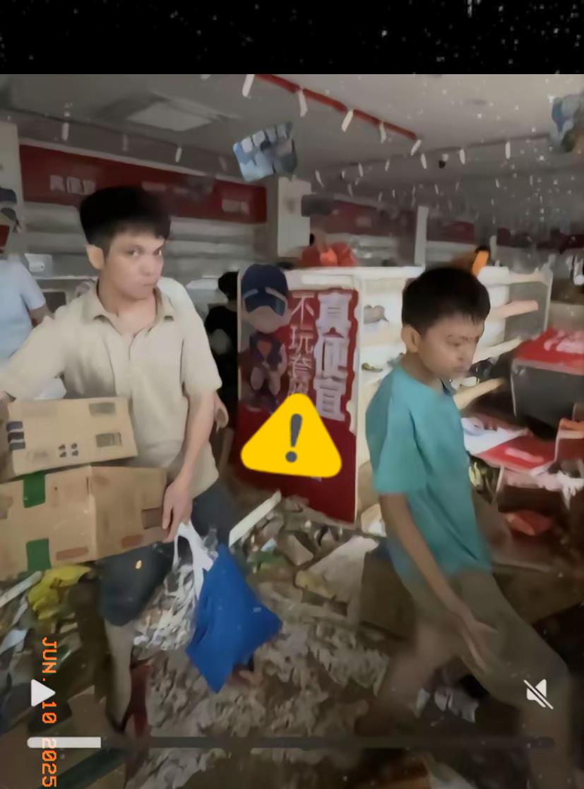 真是丢人啊，这下全国人民都知道了！广东怀集这边的洪水刚退，赵一鸣超市就被