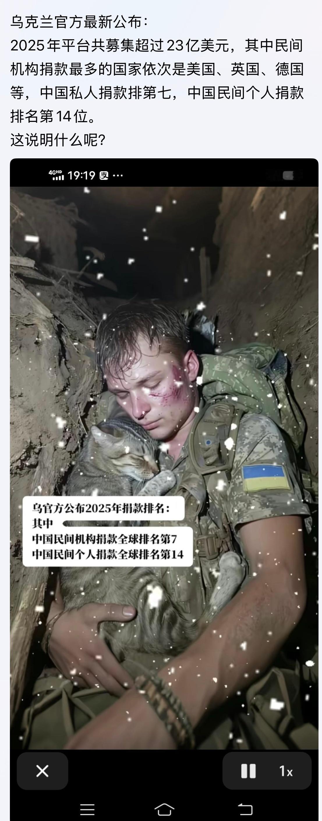 这说明什么呢？俄乌战争