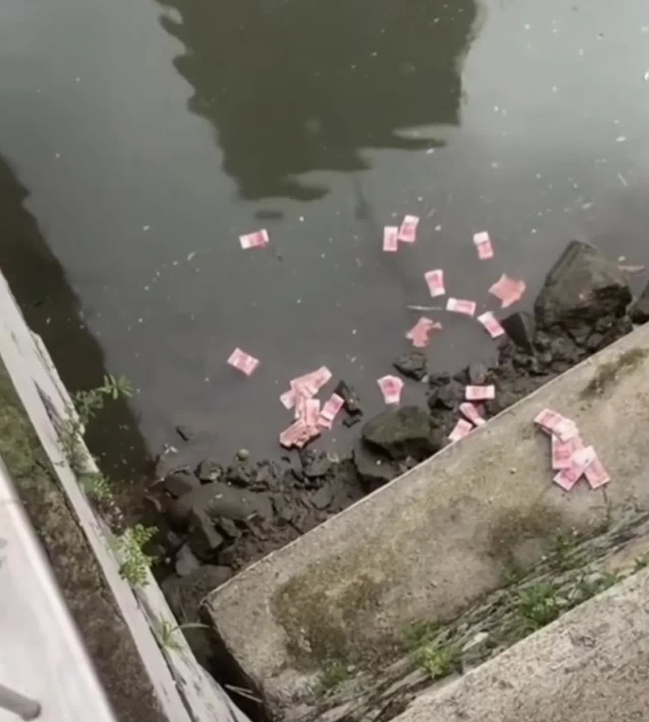 深圳河道惊现大量现金！捞钱男子被找到，真相太意外