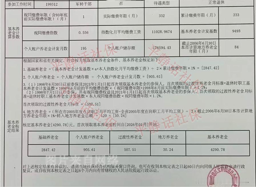 广东养老金核定表格式变了！随着过渡性养老金新老办法对比的过渡期结束，广东核定表