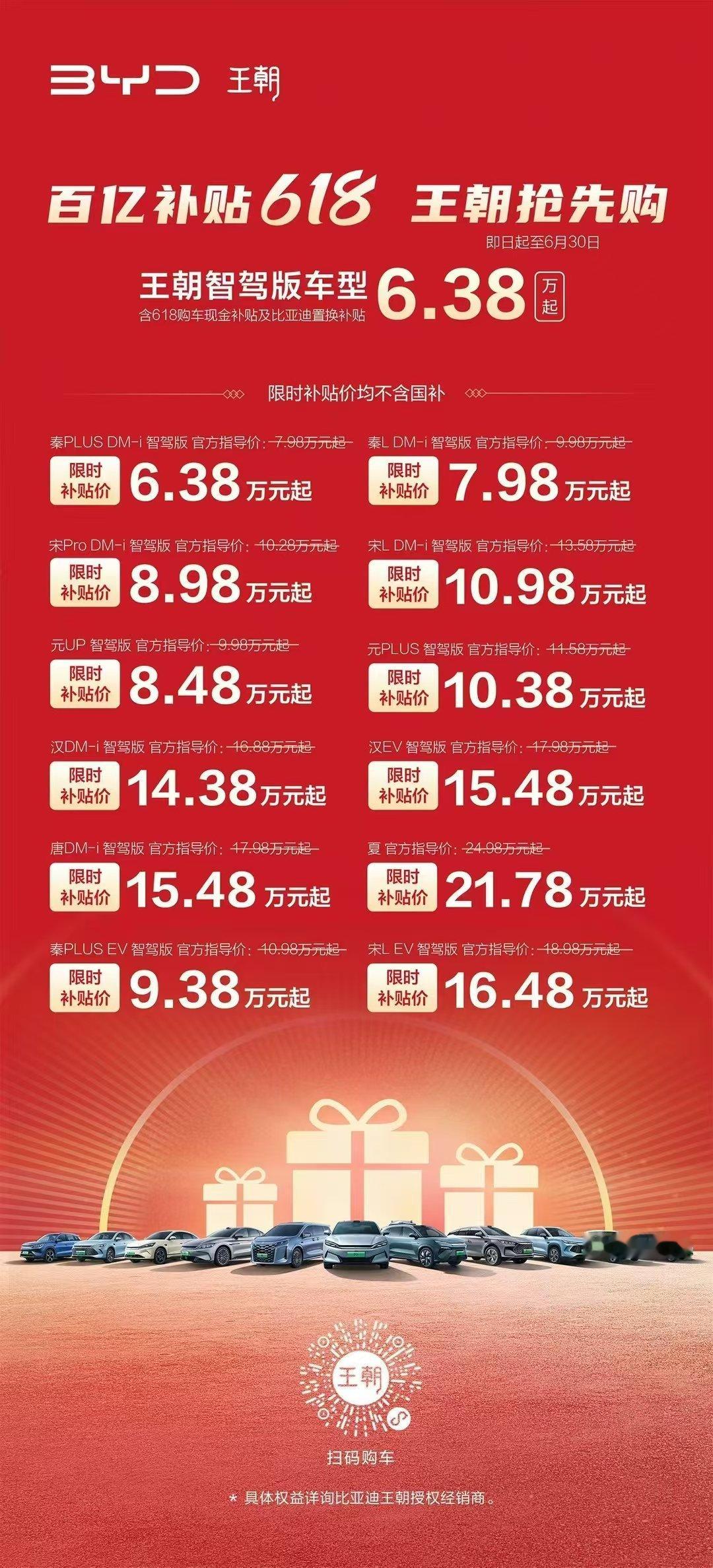 比亚迪，发飙！不是乘风破浪，而是翻江倒海！22款智驾版车型，5.58万元起，限时