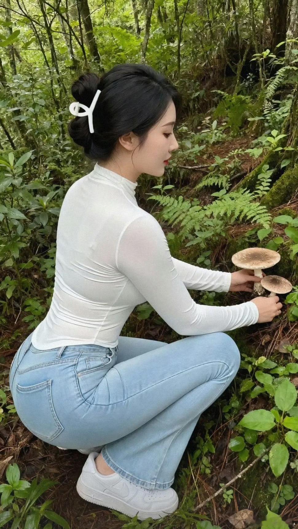 采蘑菇的大姑娘