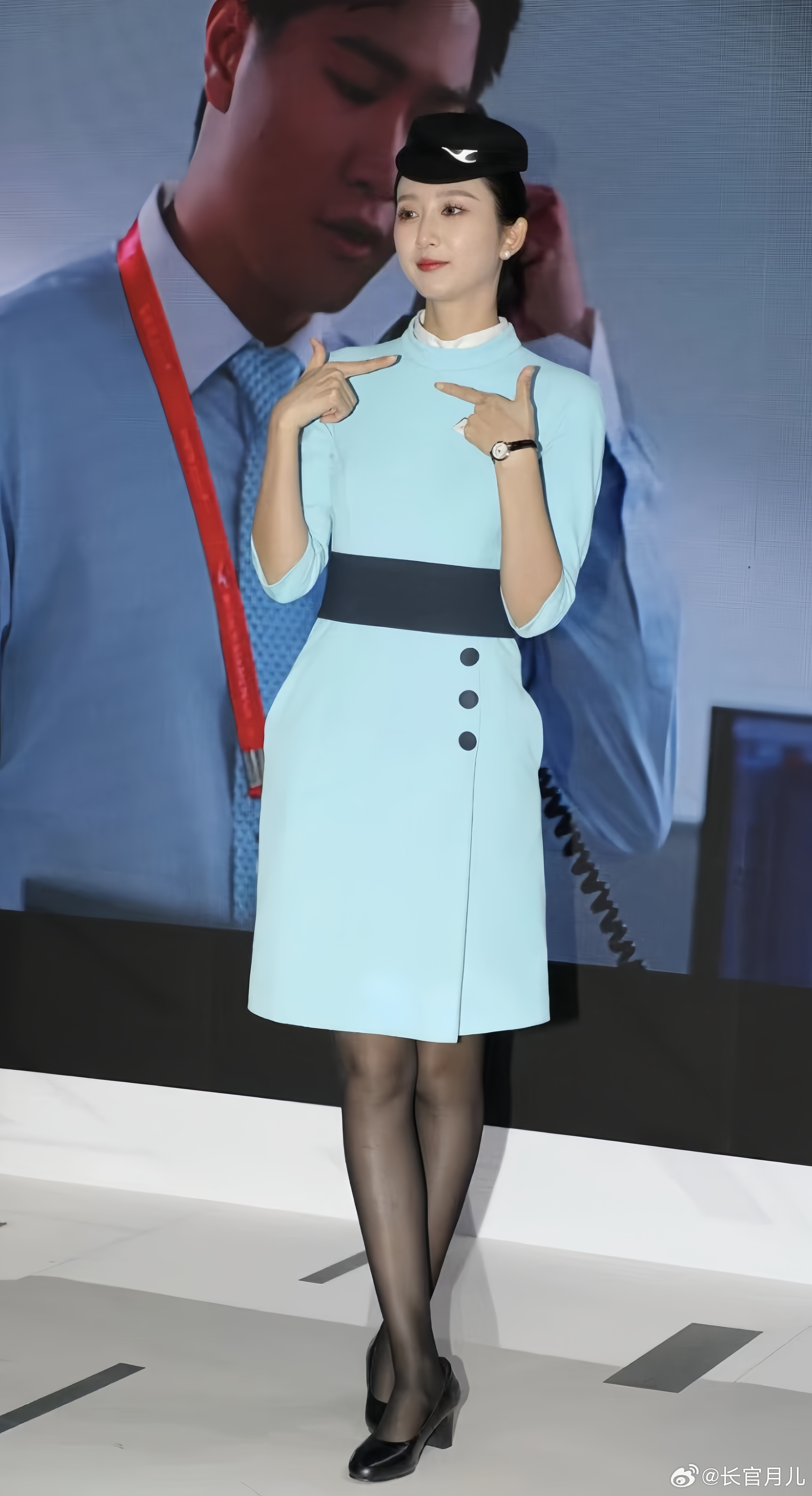 厦航空姐的航展一天。