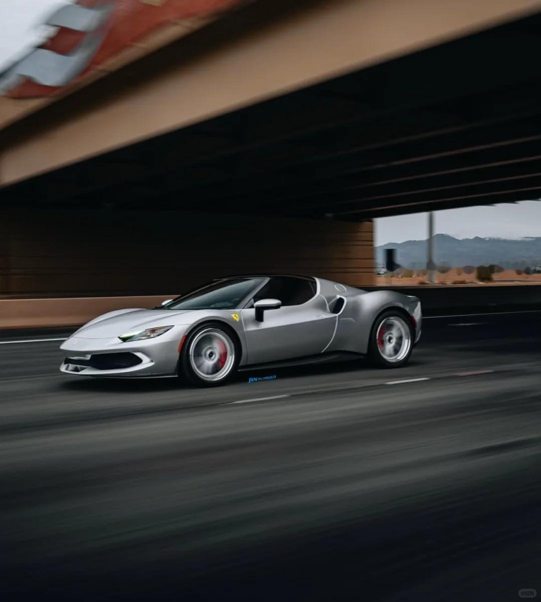 法拉利296，每个细节都是完美啊绝美车片