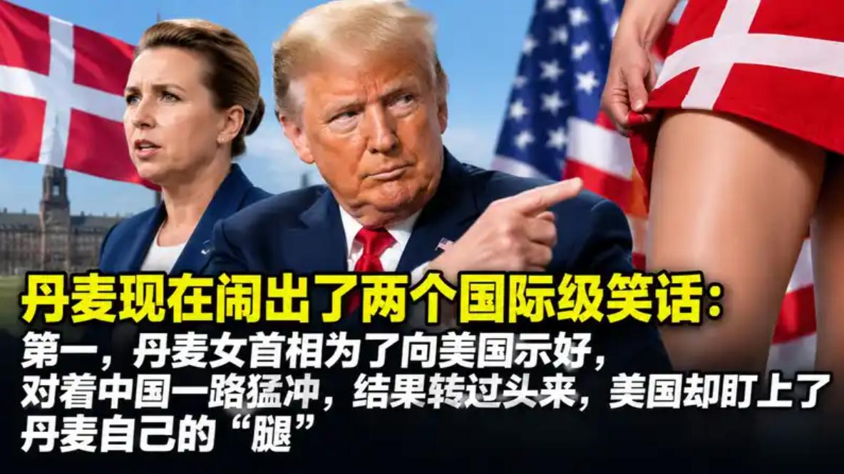 丹麦眼下闹出了两起国际级笑谈：第一件，丹麦女首相为了向美国示好，朝着中国步步紧逼
