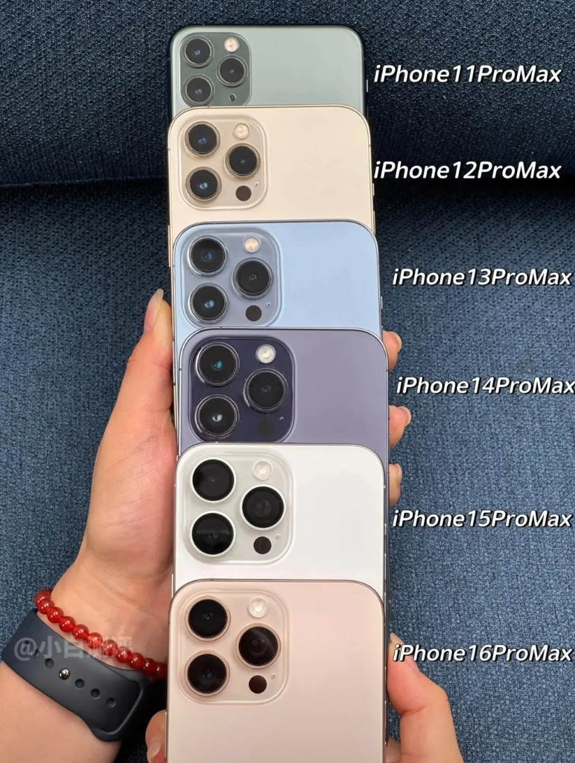 苹果这个浴霸模具，经历了6代，终于在今年的iphone17要更新了，变成了横向矩