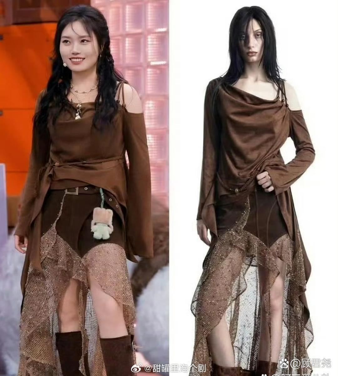 李雪琴在⁠《你‎好⁠星期六》的新造⁠型，瘦下来之后跟模特‏简﻿‎直一‏模一样了！