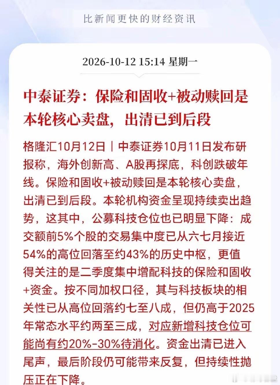 科技板块接下来或绝地反击！中泰证券出手，研报直言科技最猛烈砸盘已近尾声，黎明前的