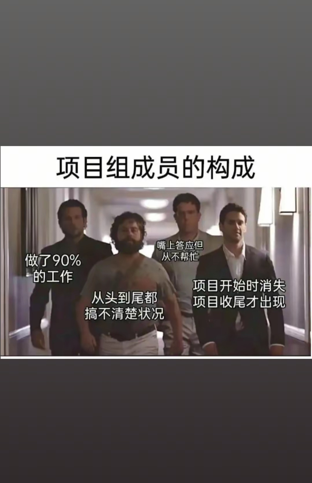 项目组成员搞不清楚状况的构成