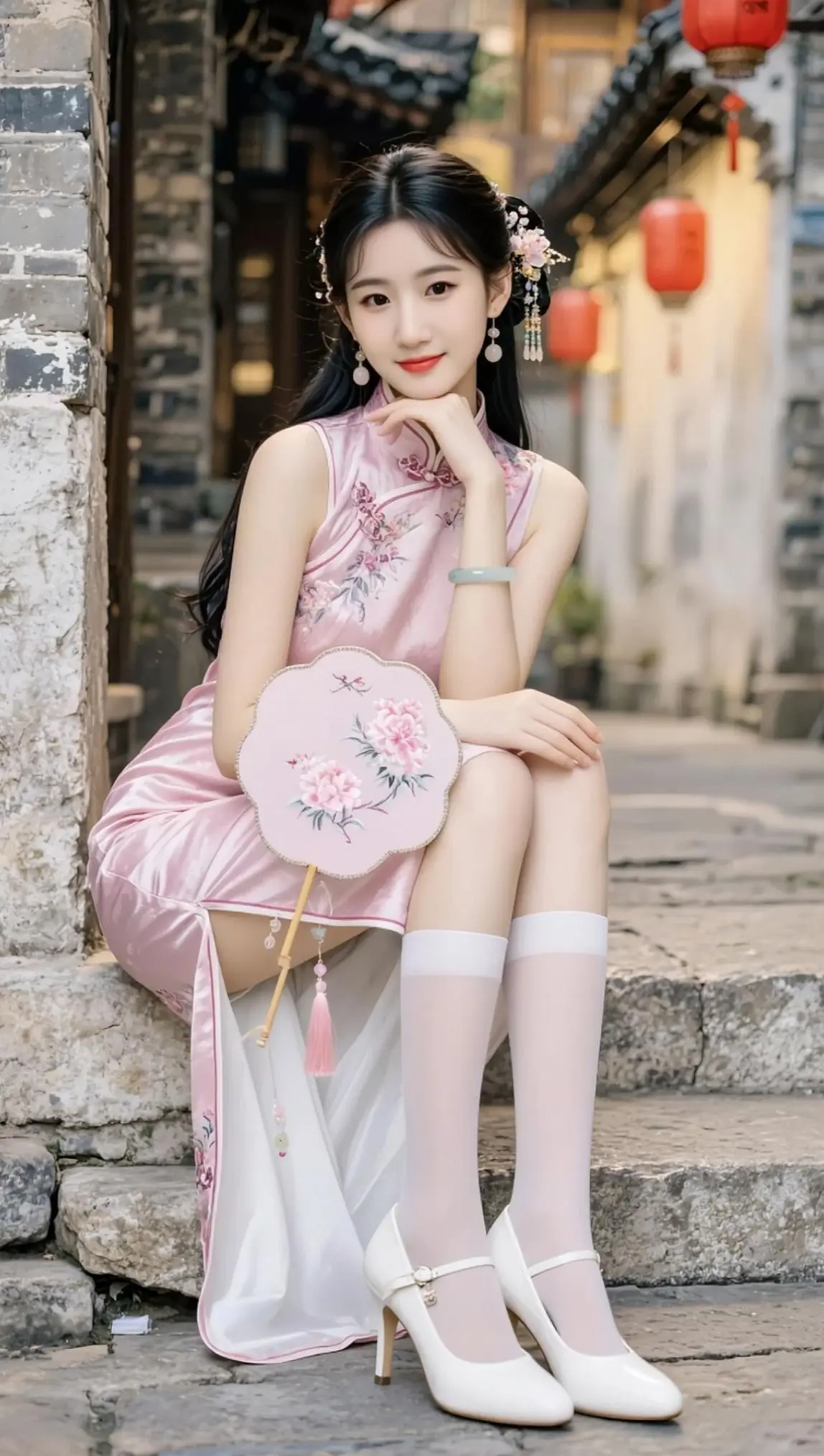 AI古巷旗袍写真 ai创作