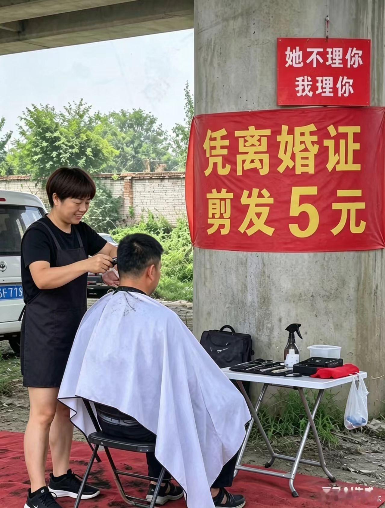 我常去广州十元地摊剪头发，老城区、公园、城中村随处可见。相邻两街交界，也是两不管地段，就有四五家单剪