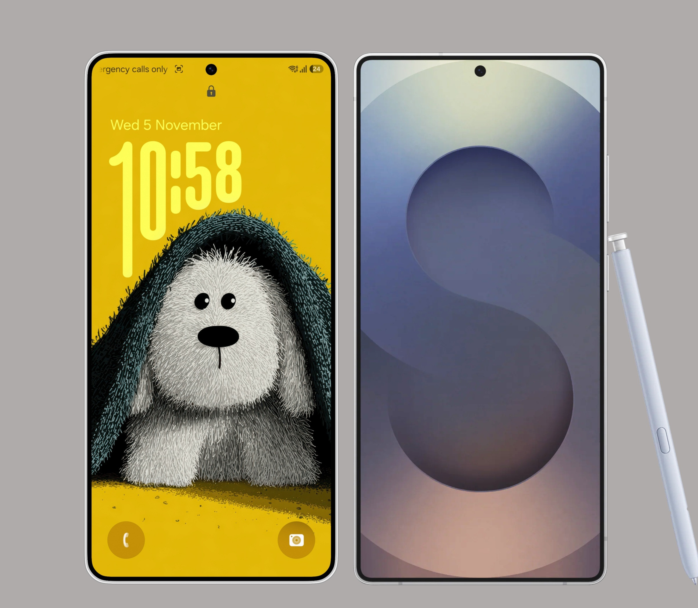 三星S26Ultra对比S25Ultra渲染图​​​