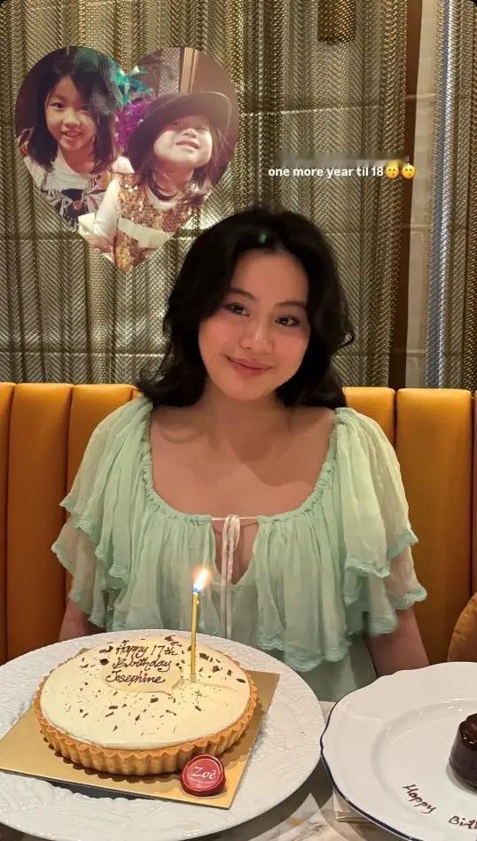 甘比、刘銮雄的女儿刘秀桦真的很会长，把父母好看的基因都继承了。越大越好看，看起来