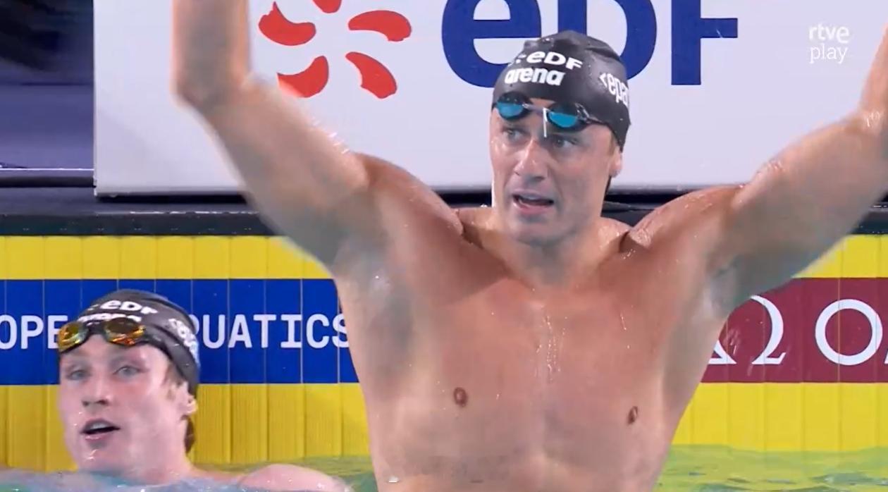 欧洲游泳锦标赛男100蛙决赛🇮🇹Martinenghi58.58🇷?