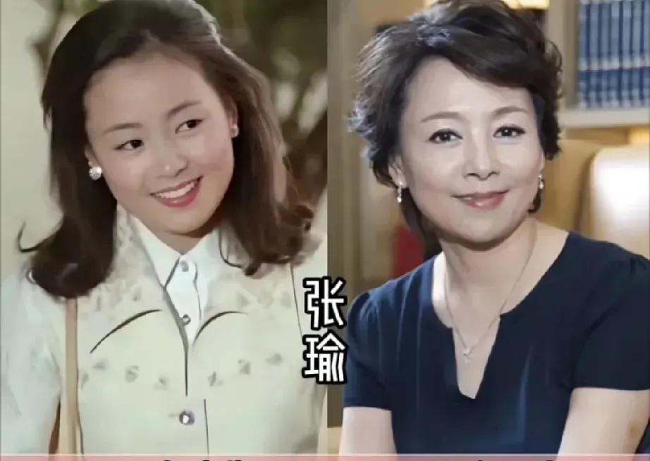 这些明星年轻的时候个个漂亮，老了个个端庄优雅。张瑜年轻的时候特别美，笑容甜甜的