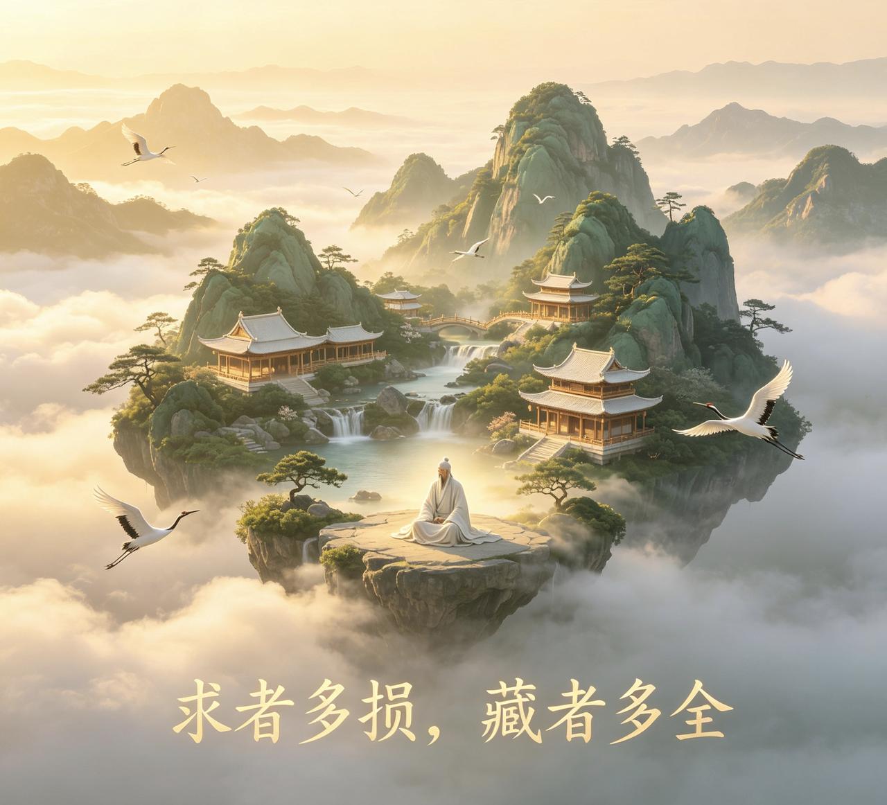 “求者多损，藏者多全”从道家讲，想要的比拥有的多，那多出来的部分，不叫梦想，叫