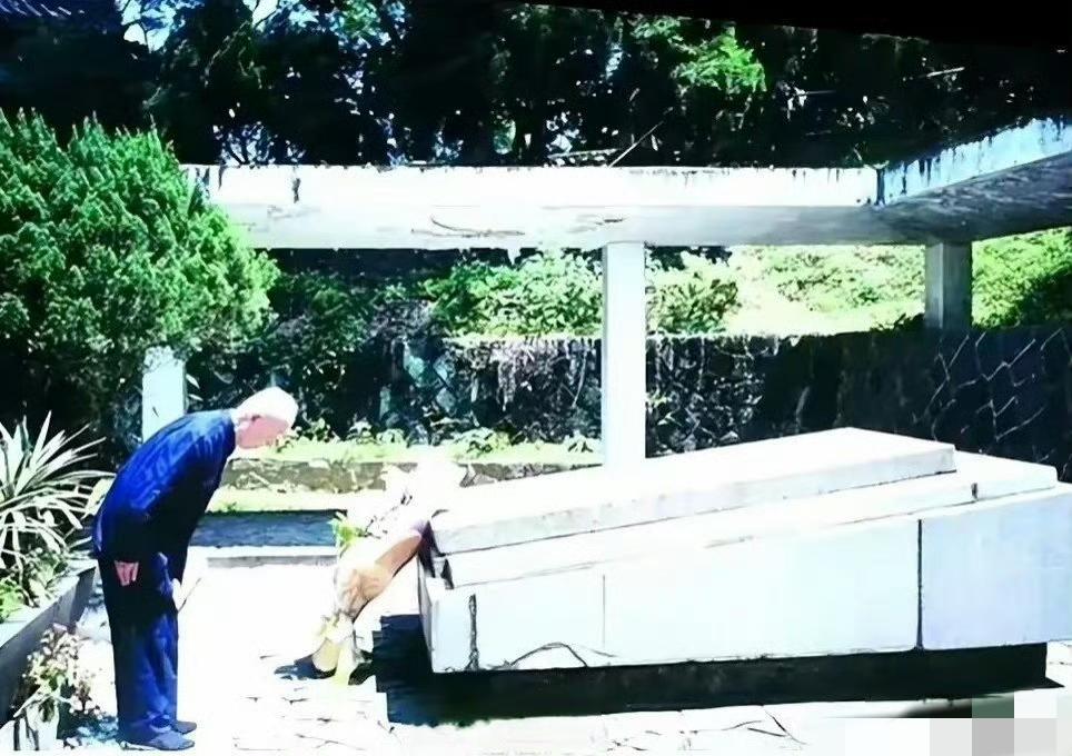 90年代，季羡林前往为胡适扫墓，留下了一张罕见的影像。站在胡适的墓碑前，他恭恭敬