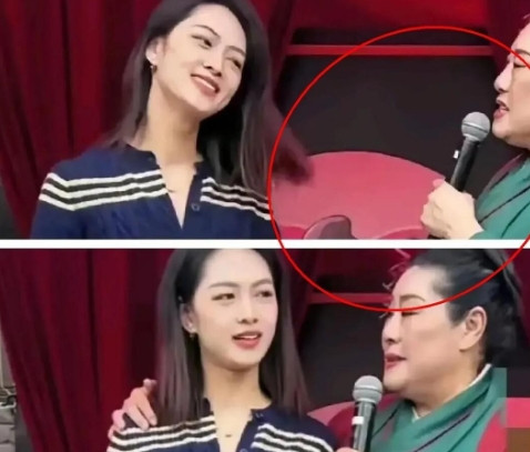 33岁离异女子站在王婆相亲舞台，甩动披肩发展示