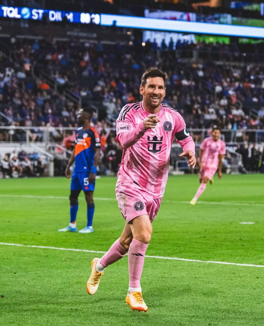 🐐梅西在迈阿密国际平均每96.20分钟进1球。目前距离1000个进球还差